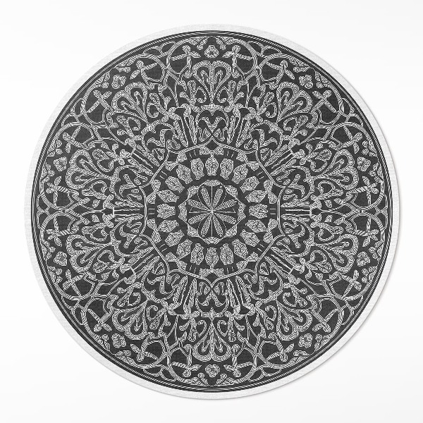 Rond pvc tapijt Oosterse geometrische arabeskenmandala