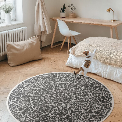 Rond pvc tapijt Oosterse geometrische arabeskenmandala