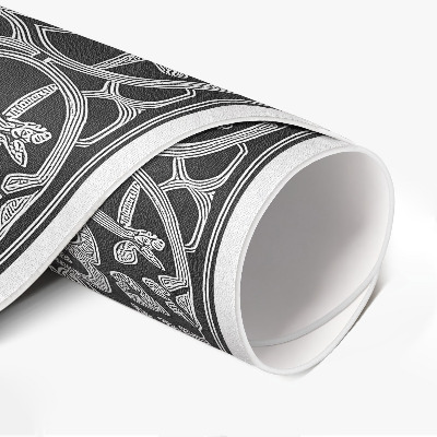 Rond pvc tapijt Oosterse geometrische arabeskenmandala