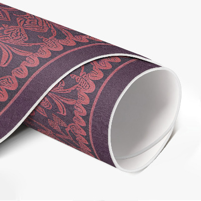 Vinyl vloerkleed rond Decoratief vintage patroon