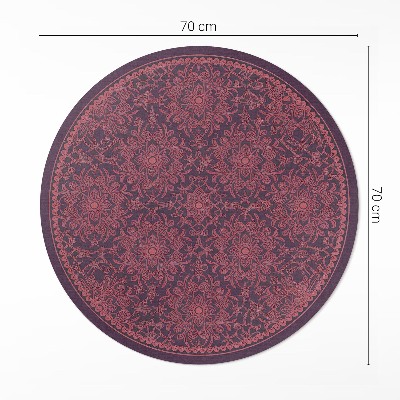 Vinyl vloerkleed rond Decoratief vintage patroon