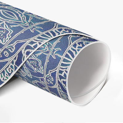 Rond pvc tapijt Rijkelijk versierd geometrisch vintage patroon