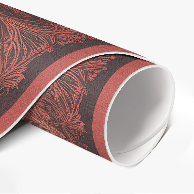 Pvc mat rond Verdikte andala bloemmotieven vintage