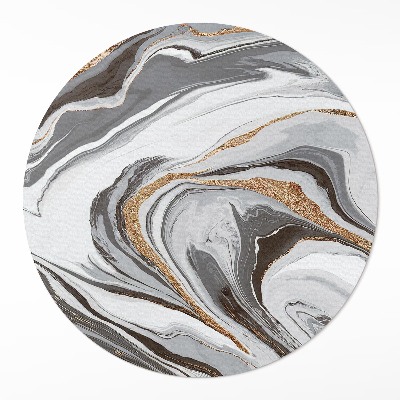 Pvc mat rond Marmeren glamour decoratieve abstractie