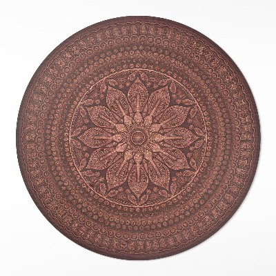 Rond pvc tapijt Oosterse mandala decoratief boho-patroon