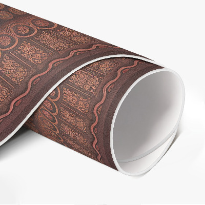 Rond pvc tapijt Oosterse mandala decoratief boho-patroon