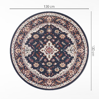Pvc mat rond Vintage decoratief patroon in Perzische stijl
