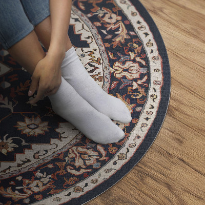 Pvc mat rond Vintage decoratief patroon in Perzische stijl