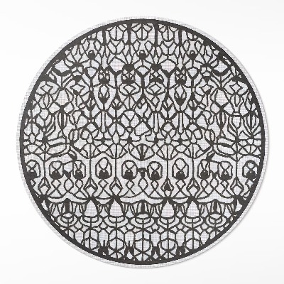 Rond pvc tapijt Abstracte patrooncompositie