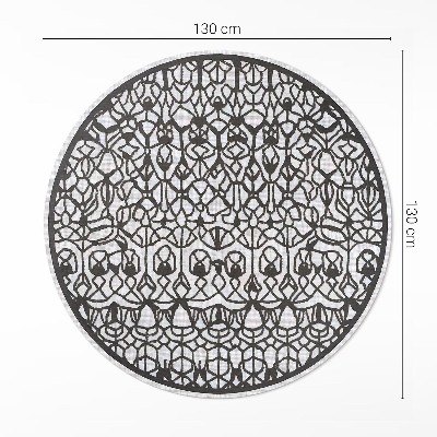 Rond pvc tapijt Abstracte patrooncompositie