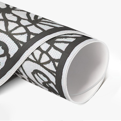 Rond pvc tapijt Abstracte patrooncompositie