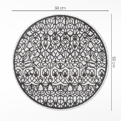 Rond pvc tapijt Abstracte patrooncompositie