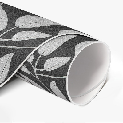 Rond pvc tapijt Delicate lichte takken, contrast, boho