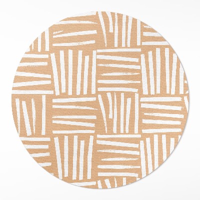 Pvc mat rond Minimalistisch abstract boho-patroon