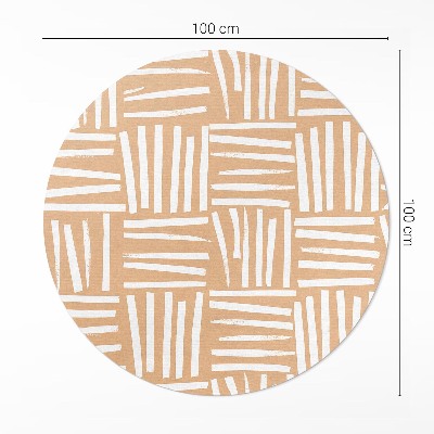 Pvc mat rond Minimalistisch abstract boho-patroon