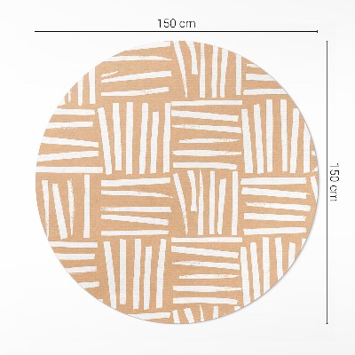 Pvc mat rond Minimalistisch abstract boho-patroon