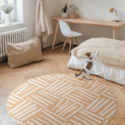 Pvc mat rond Minimalistisch abstract boho-patroon
