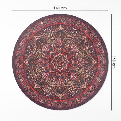 Pvc mat rond Decoratieve mandala in Perzische stijl