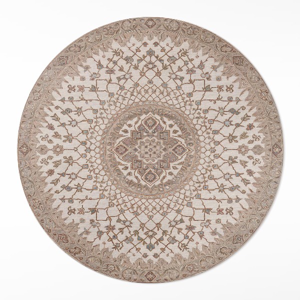 Rond pvc tapijt Vintage mandala-ornament in oude stijl
