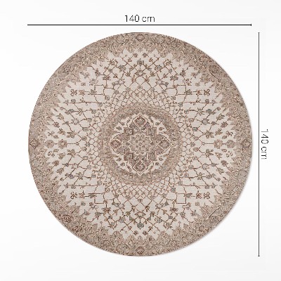 Rond pvc tapijt Vintage mandala-ornament in oude stijl