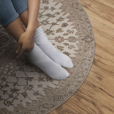 Rond pvc tapijt Vintage mandala-ornament in oude stijl