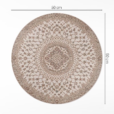 Rond pvc tapijt Vintage mandala-ornament in oude stijl