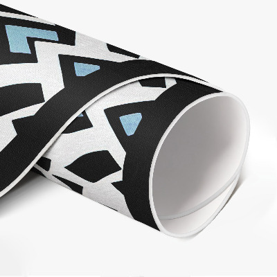 Vinyl vloerkleed rond Geometrisch abstract patroon in de stijl van de Native Americans