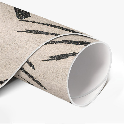 Pvc mat rond Bandensporen, Indiaanse pijlen, visgraatmotief