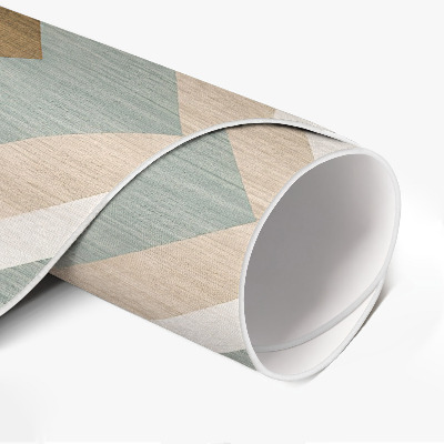 Rond pvc tapijt Boho geometrische abstractie in de stijl van de Native Americans