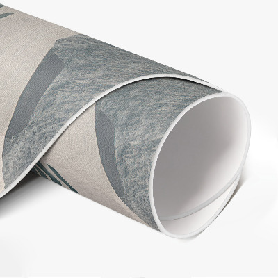 Vinyl vloerkleed rond Abstracte vlekken boho vintage stijl