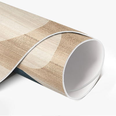 Rond pvc tapijt Geometrische vormen in retrostijl