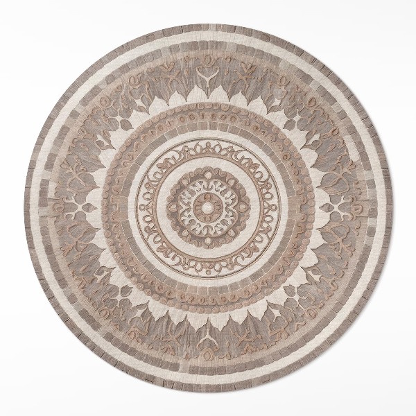 Pvc mat rond Decoratief ornament in antieke stijl