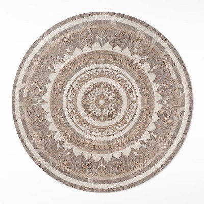 Pvc mat rond Decoratief ornament in antieke stijl