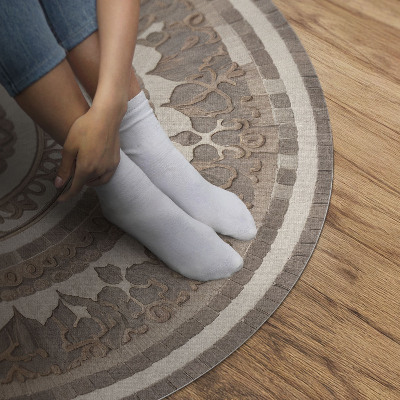 Pvc mat rond Decoratief ornament in antieke stijl