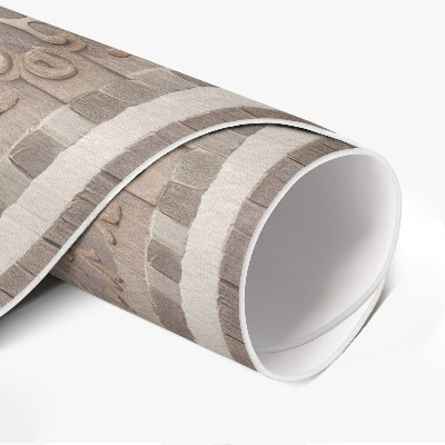 Pvc mat rond Decoratief ornament in antieke stijl