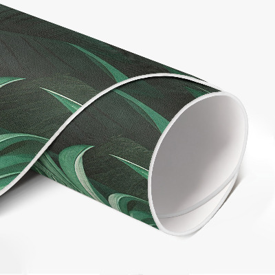 Rond pvc tapijt Tropische jungle monstera bladeren