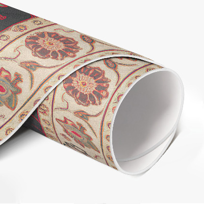 Pvc mat rond Decoratief plantenmotief, Perzische stijl