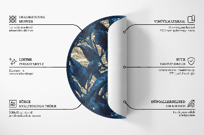 Vinyl vloerkleed rond Ruimte manen sterren astrologisch patroon