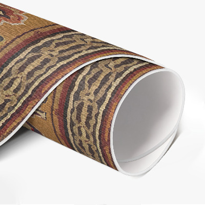 Vinyl vloerkleed rond Antieke bloemenpatronen