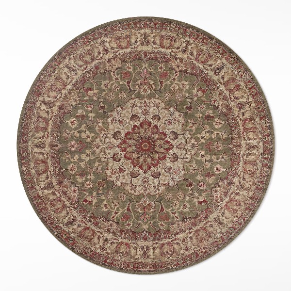 Pvc mat rond Aardse symmetrie in Perzische patronen