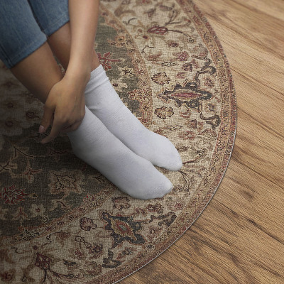 Rond pvc tapijt Perzische motieven vol rijkdom