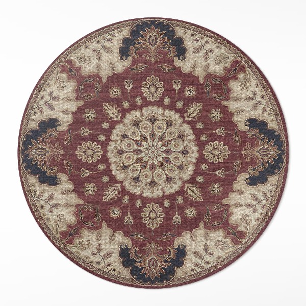 Vinyl vloerkleed rond Elegante Perzische symmetrie