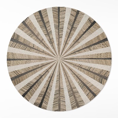 Pvc mat rond Zandgeometrie