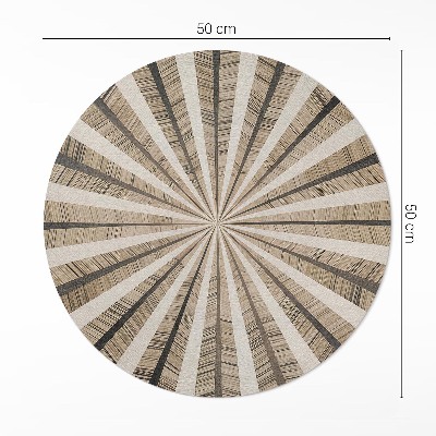 Pvc mat rond Zandgeometrie