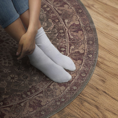 Rond pvc tapijt Kleurharmonie in Perzische stijl