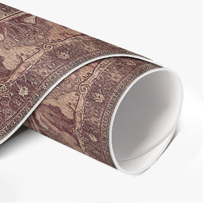 Rond pvc tapijt Kleurharmonie in Perzische stijl