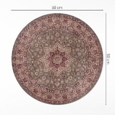 Rond pvc tapijt Kleurharmonie in Perzische stijl