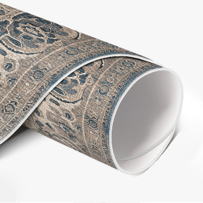 Vinyl vloerkleed rond Een aardse compositie in Perzische stijl