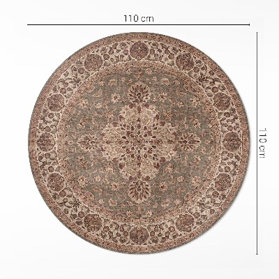 Pvc mat rond Ornamenten geïnspireerd op Perzische kunst