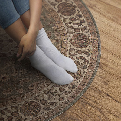 Pvc mat rond Ornamenten geïnspireerd op Perzische kunst